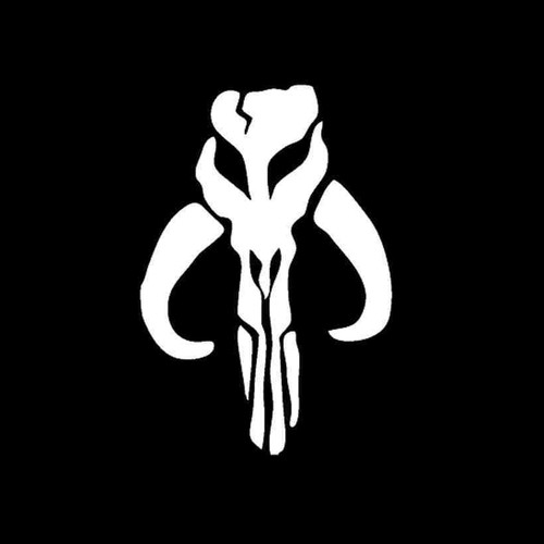 Star Wars Mandalorian Bantha Skull Decal Sticker