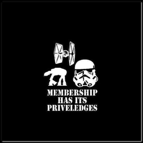 Star Wars Sith Dark Side Membership Decal Sticker