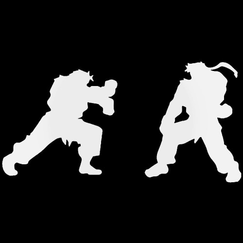 Street Fighter Ryu Ken Fighting Gaming Vinyl Decal Sticker