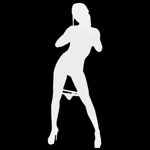 Stripper Panty Dropper Decal Sticker