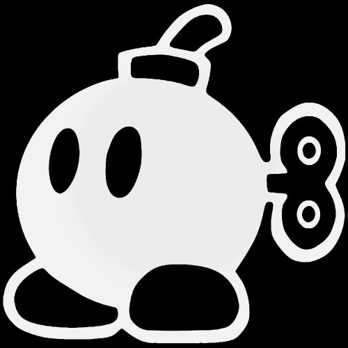 Super Super Mario Bob Omb Gaming 3 Vinyl Decal Sticker
