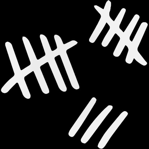Tally Marks Silence Vinyl Decal Sticker
