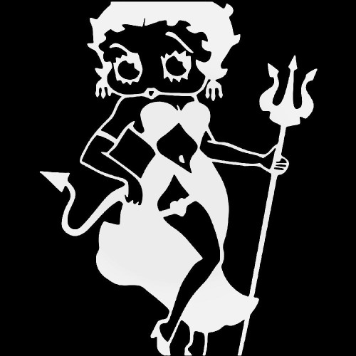 Betty Boop Devil Sticker