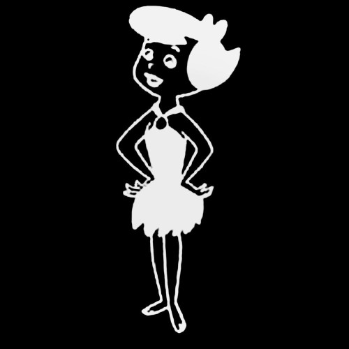 Betty Rubble 2 Decal Sticker
