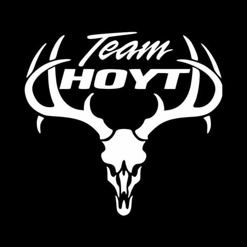 Team Hoyt Buck Antlers Skull Vinyl Decal Sticker