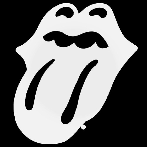 The Rolling Stones Glitter Tongue Decal Sticker
