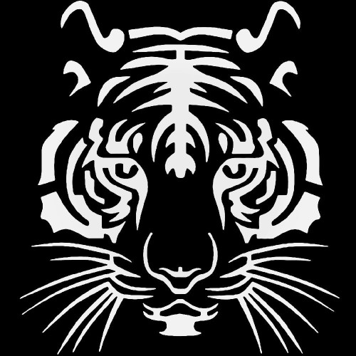 Tiger Face Vinyl Decal Sticker
