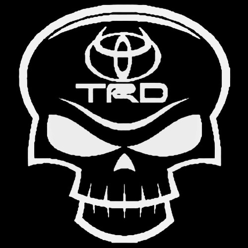 Toyota Trd Skull Decal Sticker