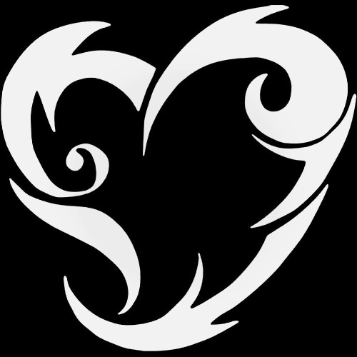Tribal Heart Symbolic Decal