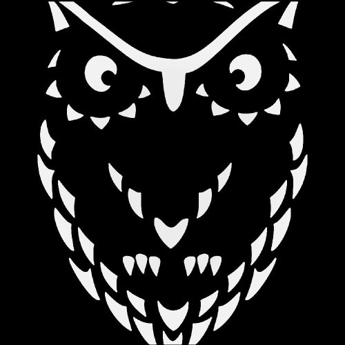Tribal Owl Bird Vinyl Decal Sticker
