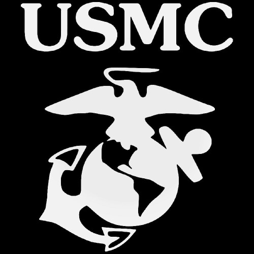 Usmc Lettering Decal Sticker