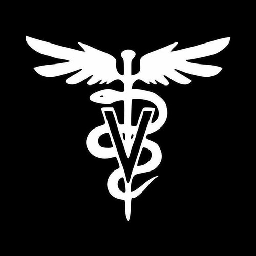 Veterinary Logo V Vinyl Decal Sticker