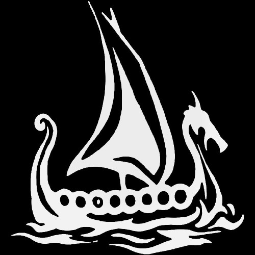 Viking Ship Vinyl Decal Sticker