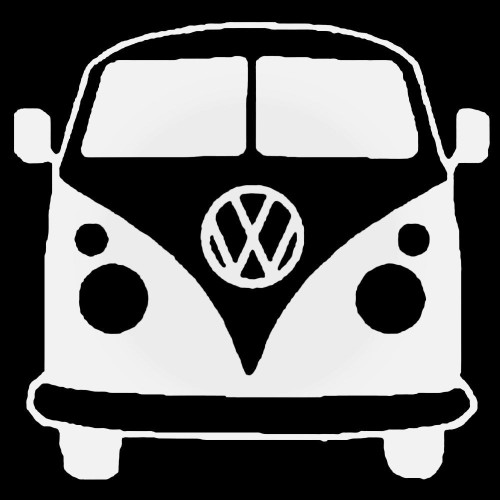 Vw Van Front V1 Decal Sticker