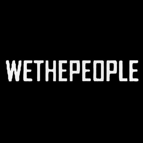 We The People Text Decal Sticker