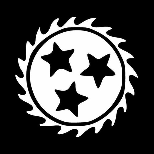 Whitechapel Saw Blade Band Logo Vinyl Decal Sticker