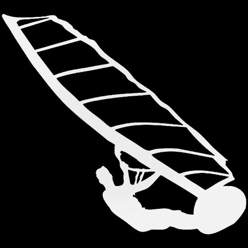 Windsurfing 2 Vinyl Decal Sticker