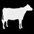 Young Cow Decal Sticker