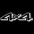 4x4 114 Decal Sticker