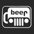 Jeep Beer Vinyl Decal Sticker