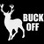 Buck Off Deer Hunting Sticker
