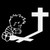 Calvin Praying Decal Sticker