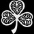 Celtic Shamrock Luck Decal Sticker