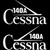 Cessna 140a Aviation Decal Sticker