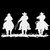 Cowboys Silhouette Decal Sticker