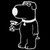 Family Guy Brian Martini Decal Sticker