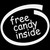 Free Candy Inside Sticker