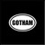 Gotham Batman Oval Decal Sticker