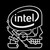 Intel Chip Skull Decal Sticker