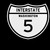 Interstate 5 Washington Decal Sticker