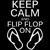 Keep Calm And Flip Flop On Decal Sticker