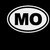 Missouri Mo Oval Decal Sticker