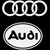 Audi And Rings Decal Sticker