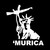 Murica Americans Statue Of Liberty Assault Rifle Vinyl Decal Sticker
