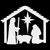 Nativity Christmas Vinyl Decal Sticker