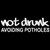 Not Drunk Avoiding Potholes Decal Sticker