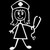 Nurse Stick Figure 2 Decal Sticker