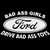 Bad Ass Girls Drive Bad Ass Toys Ford Sticker