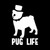 Pug Life Design Vinyl Decal Sticker