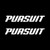 Pursuit Style Bat Vinyl Decal Sticker