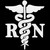 Rn Nurse Medical Emblem Vinyl Decal Sticker