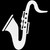 Saxophone Music Vinyl Decal Sticker
