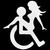 Sex In A Wheelchair Decal Sticker