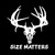 Size Matters Deer Buck Antlers Hunting Vinyl Decal Sticker