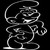 Smurf B Decal Sticker