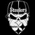 Steelers Skull Maskinner Vinyl Decal Sticker